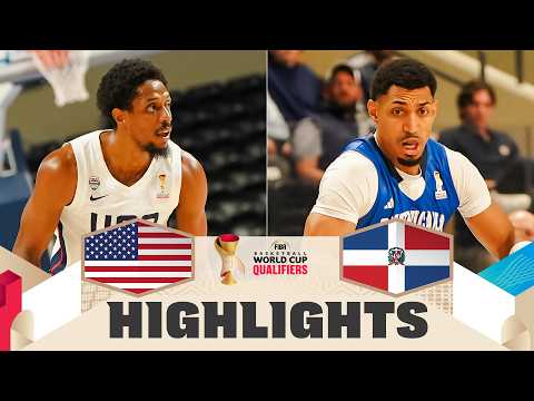 USA 🇺🇸 v Dominican Republic 🇩🇴 | Highlights | FIBA Basketball World Cup 2027 Americas Qualifiers