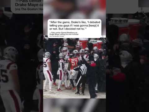 Drake Maye kept it himself 🔥 (via @nflfilms/IG)