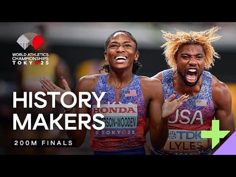 UNSTOPPABLE Lyles and Jefferson-Wooden claim 200m crowns for USA | Tokyo Top Performance Day 7