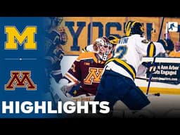 Michigan vs Minnesota | NCAA College Hockey | Highlights - February 26, 2026