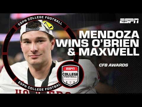 Best of the College Football Awards 🏆 Fernando Mendoza wins O’Brien & Maxwell | ESPN CFB