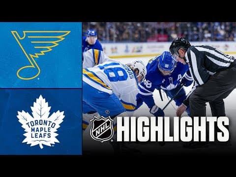 NHL Highlights | Blues vs. Maple Leafs | November 18, 2025