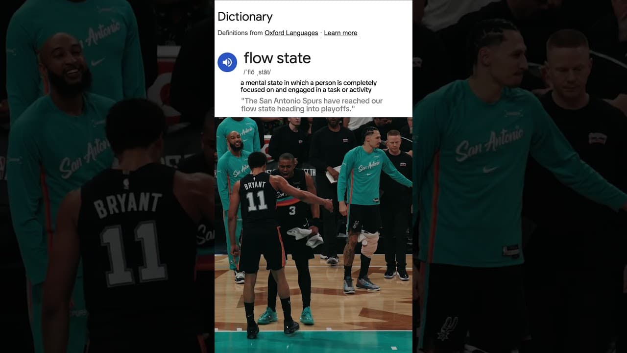 flow state reached 🙌 #Spurs #NBA #nbaplayoffs