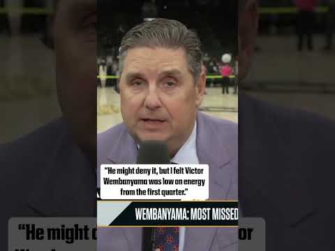 Brian Windhorst believes Wemby's energy levels will be a big factor this series 👀