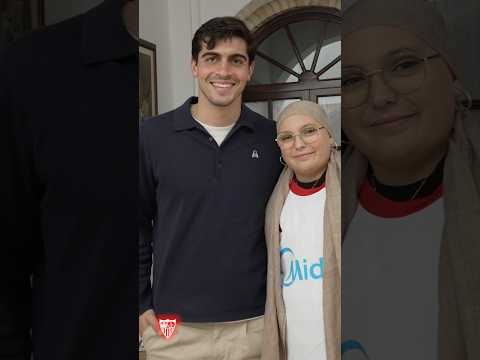 🥹 La emotiva sorpresa de Juanlu a Blanca por el #DíaDelCáncerInfantil  🎗 #sevillafc