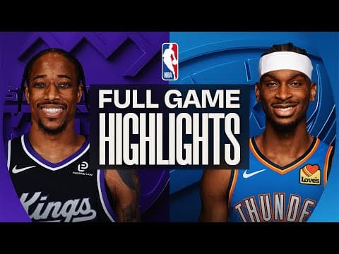 KINGS at THUNDER | FULL GAME HIGHLIGHTS | November 19, 2025