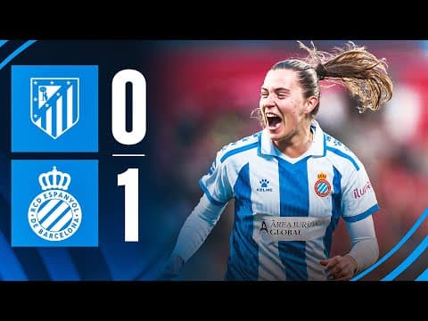 ⚽ RESUM J16 | Atlético de Madrid 0-1 Espanyol | Liga F