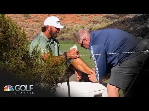 Max Homa limps off green at Bank of Utah Championship | Golf Central | Golf Channel