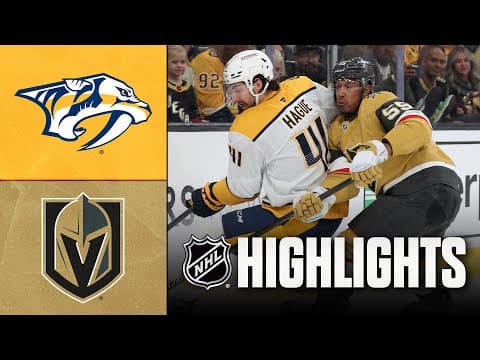 Predators vs. Golden Knights | NHL Highlights | January 17, 2026