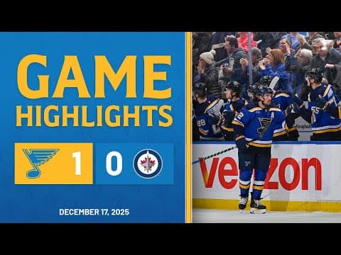 Game Highlights: Blues 1, Jets 0