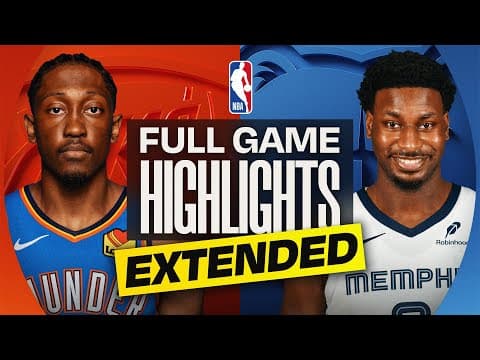 EXTENDED: THUNDER at GRIZZLIES | FULL GAME HIGHLIGHTS | January 9, 2026