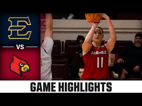 E. Tenn State vs. Louisville Highlights | 2025-26 ACC Women's Basketball