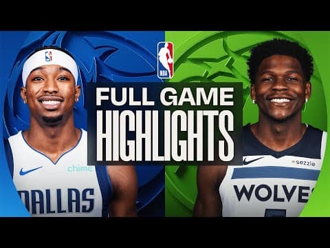 MAVERICKS at TIMBERWOLVES | FULL GAME HIGHLIGHTS | November 17, 2025