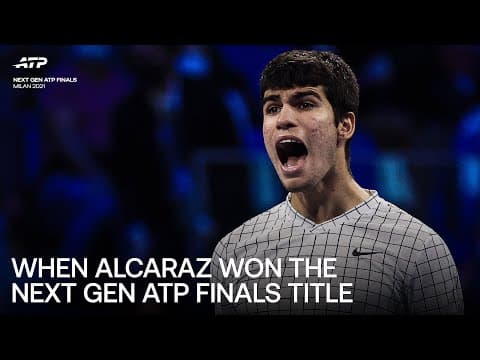 Carlos Alcaraz's Road To The 2021 Next Gen ATP Finals Title 🏆