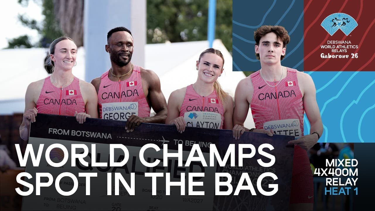 MASSIVE COMEBACK for Canada in the mixed 4x400m | World Athletics Relays Gaborone 2026