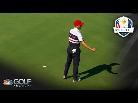 Justin Thomas remaining steady under pressure on 2025 Ryder Cup Day 3 | Golf Channel