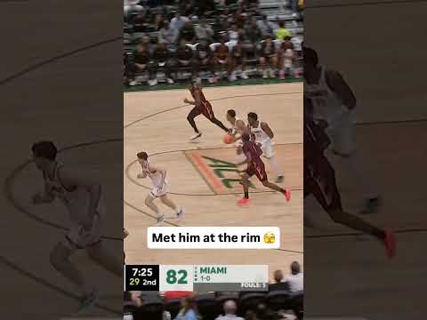 He said NO! 😱 #miamihurricanes #accbasketball #collegebasketball