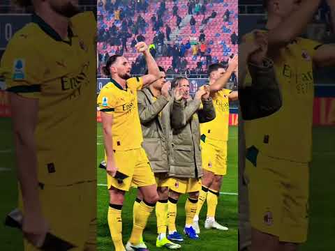 Full-time celebrations | #BolognaMilan | #shorts