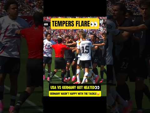 Germany got HEATED with USA tackle😮