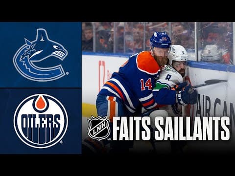 Canucks vs Oilers | Match préparatoire 28/09/25 | Faits saillants
