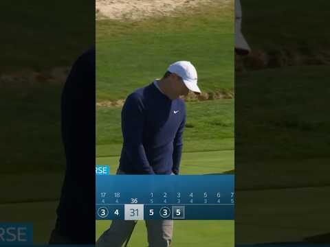Rory's 3-putt double bogey from 3 feet😱