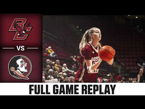 Boston College vs. Florida State Full Game Replay | 2025-26 ACC Women's Basketball