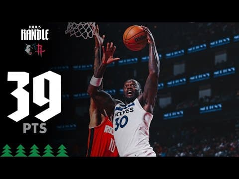 Julius Randle Drops SEASON-HIGH 39 Points Against Houston Rockets | 01.16.26