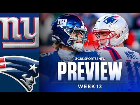 Giants vs Patriots Monday Night Football Preview: Predictions and Best Bets | NFL Week 13
