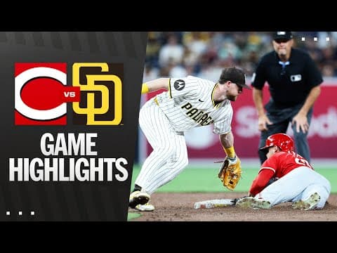 Reds vs. Padres Game Highlights (9/8/25) | MLB Highlights