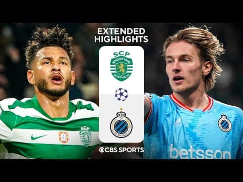 Sporting CP vs. Club Brugge: Extended Highlights | UCL League Phase MD 5 | CBS Sports Golazo