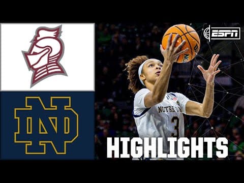 Bellarmine Knights vs. Notre Dame Fighting Irish | Full Game Highlights | ESPN College Basketball