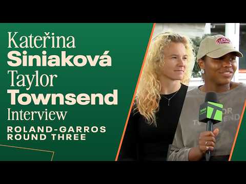 Taylor Townsend and Katerina Siniakova speak Czech after second round win 🇨🇿 | 2026 Roland Garros