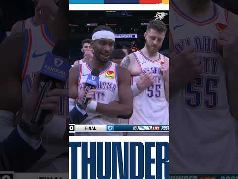 Catch up with Shai and Nick Gallo after the Thunder’s comeback win in Memphis 🎙️