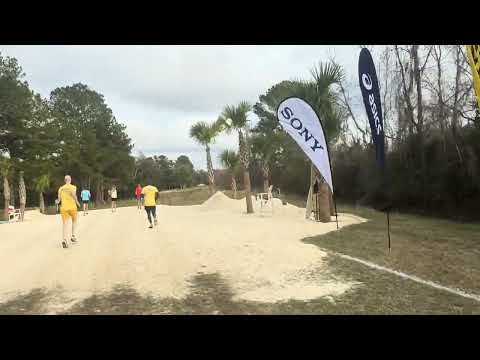 A closeup look at the man-made hill at the 2026 World Cross Country championships