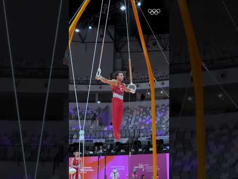 Rings gymnastics king 👑 Adem Asil 🇹🇷 is back at it. #ARTWorlds2025 #Gymnastics