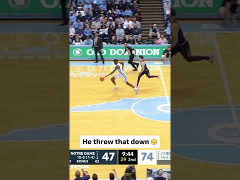 He fell right into the camera 😂 #unc #accbasketball #collegebasketball