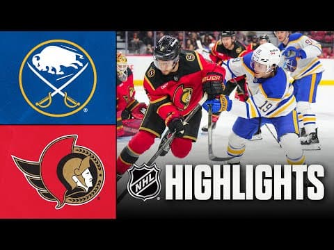 Sabres vs. Senators | NHL Highlights | December 23, 2025