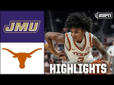 James Madison Dukes vs. Texas Longhorns | Full Game Highlights | ESPN College Basketball