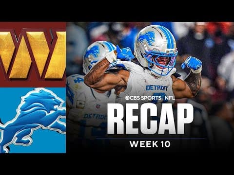Lions Bounce Back with Offensive Explosion in 44-22 Rout of Commanders | Game Recap