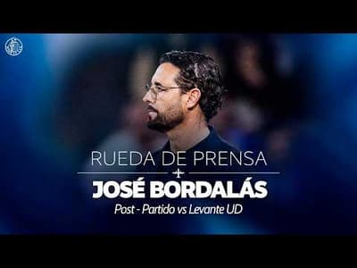 🎙️ JOSÉ BORDALÁS: "ESTAMOS DECEPCIONADOS PORQUE VENÍAMOS CON MUCHA ILUSIÓN" | RUEDA DE PRENSA LALIGA