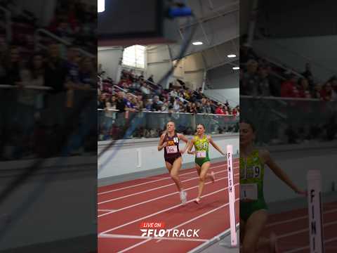 Minnesota's Isabelle Schmitz nips Adams State's Ava O'Connor to run 9:02.9 for the 3K Win. #BUOpener