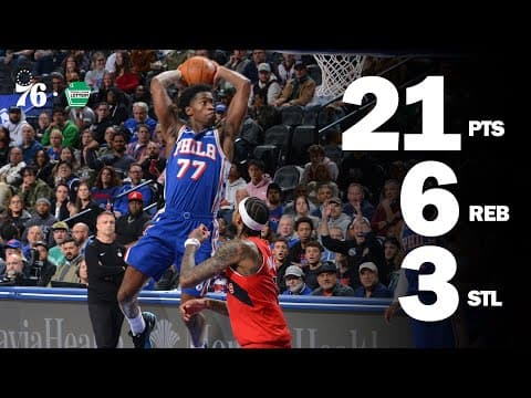 VJ Edgecombe Scores 20+ Against Toronto