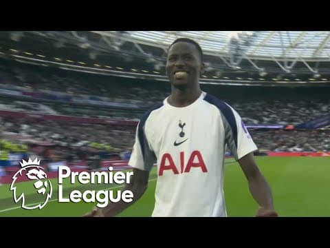 Pape Matar Sarr heads Tottenham Hotspur in front of West Ham | Premier League | NBC Sports