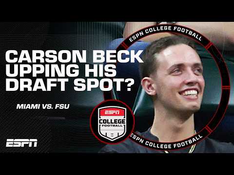 Has Carson Beck's DOMINANCE vs. Florida State cemented him as a first-rounder? 🤔 | The Kickoff