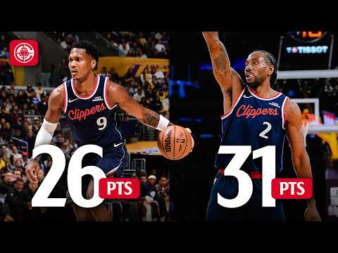 Kawhi Leonard & Bennedict Mathurin Combine for 57 PTS vs Lakers