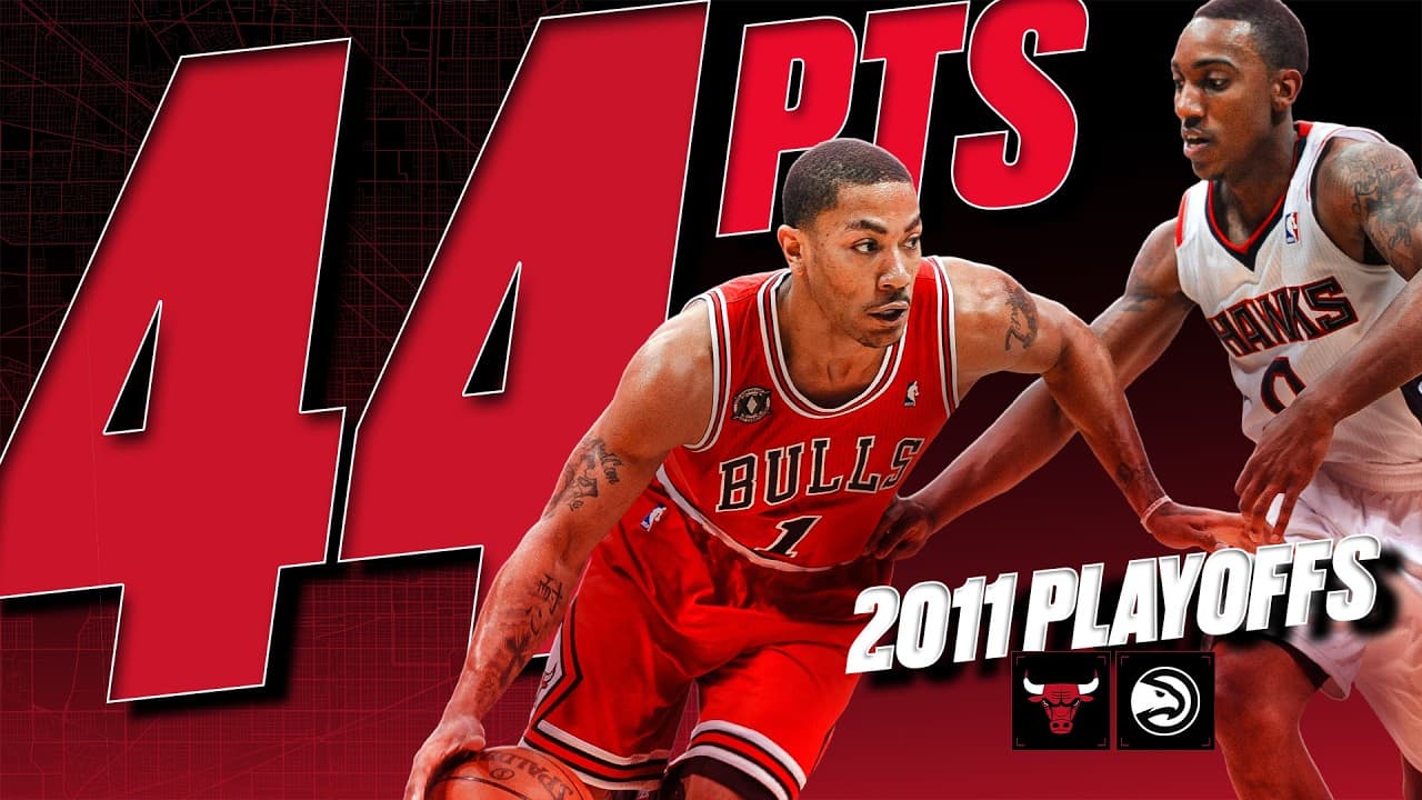 MVP Derrick Rose's DOMINANT 44 points vs. ATL (Playoff Career High)