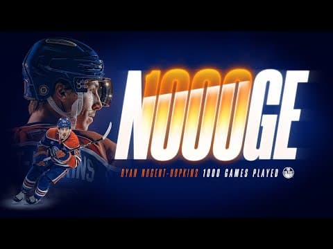 Ryan Nugent-Hopkins 1,000 Games Ceremony