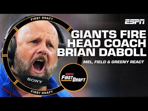 🔴GIANTS FIRE HC BRIAN DABOLL🔵 Mel Kiper, Field Yates & Greeny react! | First Draft🏈
