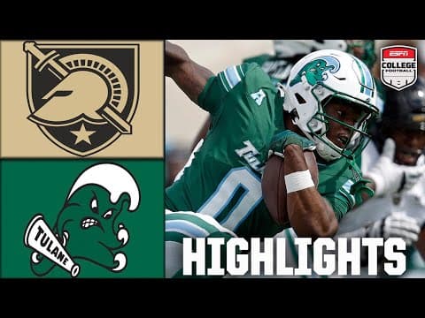 Army Black Knights vs. Tulane Green Wave | Full Game Highlights | ESPN CFB