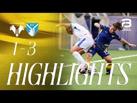 Highlights Serie B Femminile 2025/26 | Hellas Verona Women-Brescia 1-3
